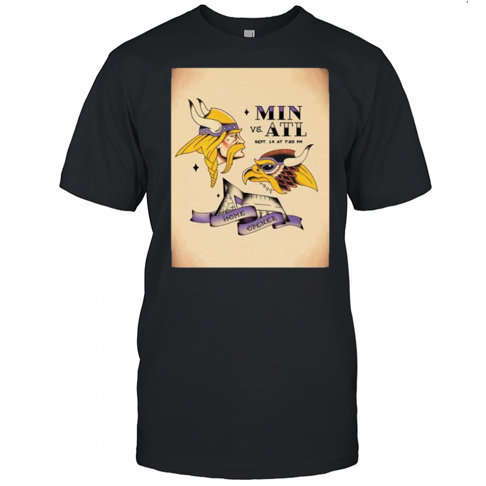 Home Opener Minnesota Vikings vs Atlanta Falcons Sept 14 2025 NFL t-shirt