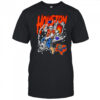 Houston Astros skeleton riding space ship shirt