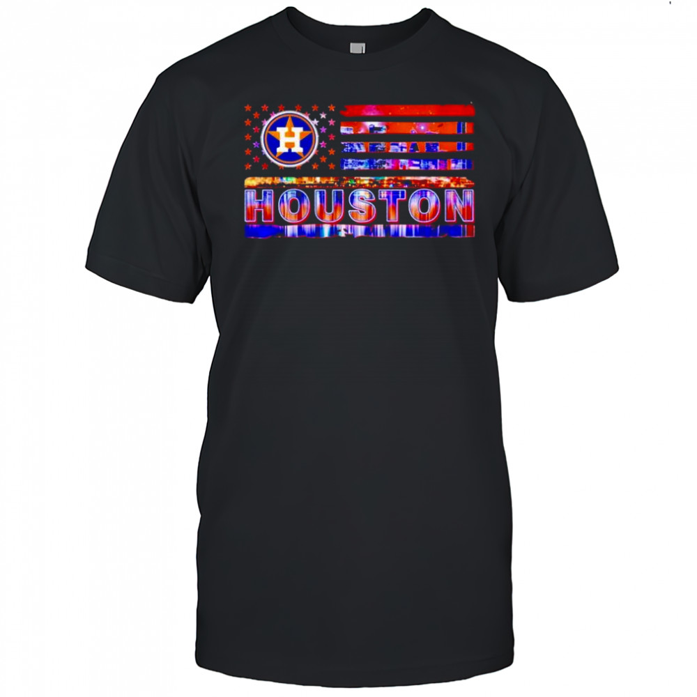 Houston Astros US flag city shirt