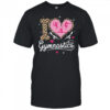 I Love Gymnastics Leopard Print Women Girls Gymnast shirt