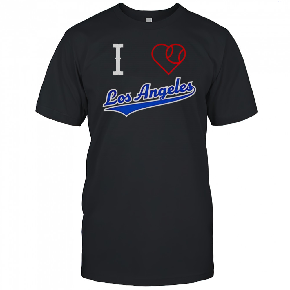 I Love Los Angeles Baseball T-Shirt