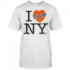 I love NY New York Knicks heart shirt