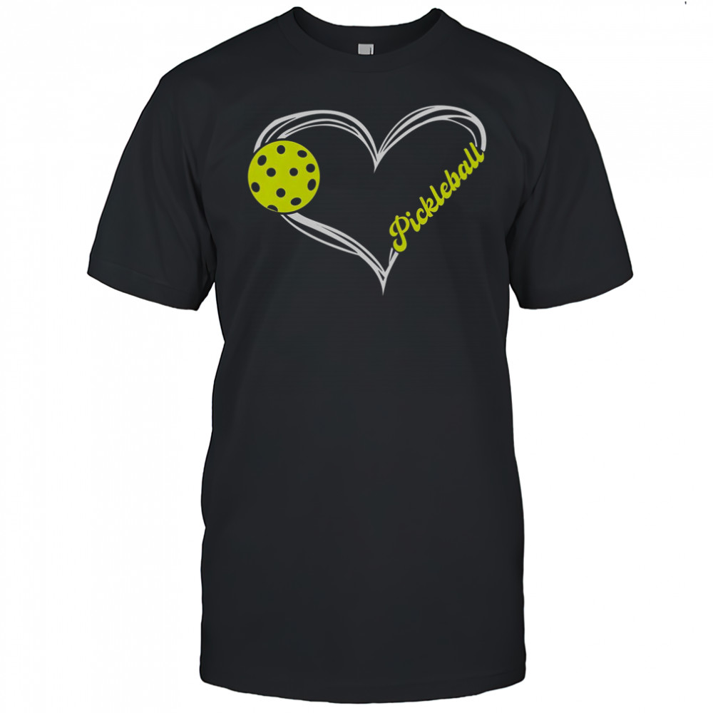 I Love Pickleball Cute Match T-Shirt