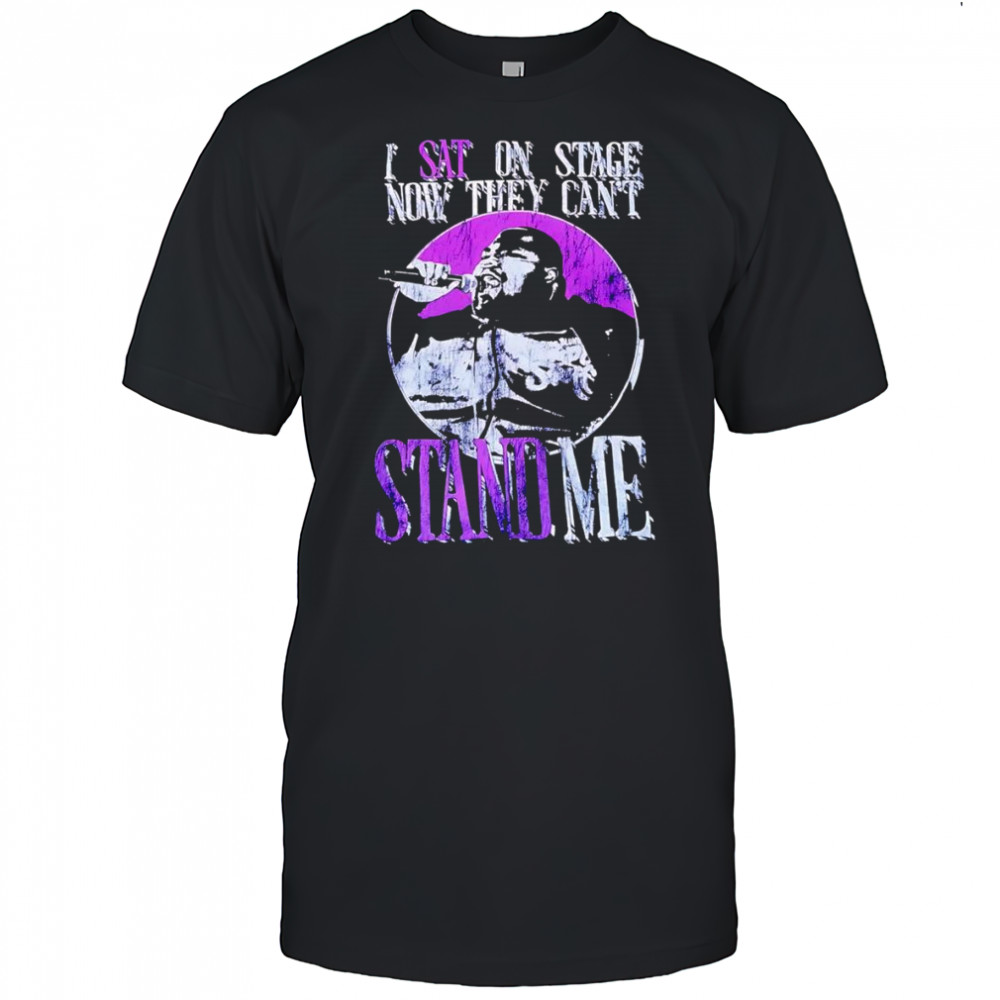 I sat on stage now they can’t stand me shirt