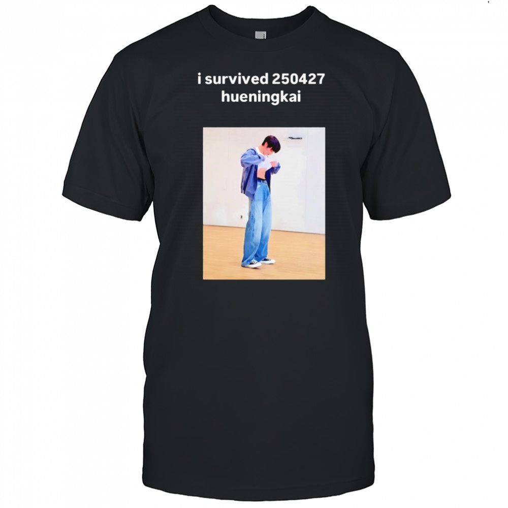 I survived 250427 hueningkai shirt