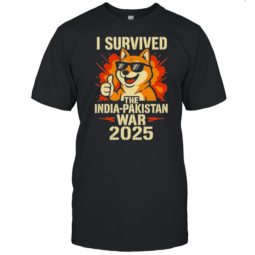 I Survived The India-Pakistan War 2025 Dog T-Shirt