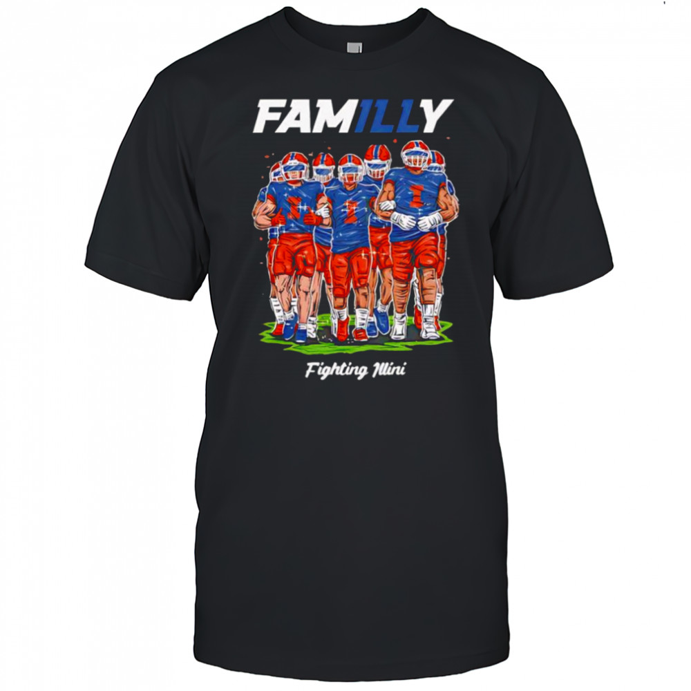Illini FamILLy Hand Sketched shirt