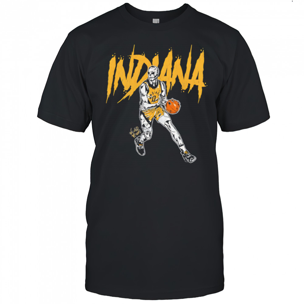 Indiana Pacers Basketball Skeleton retro shirt