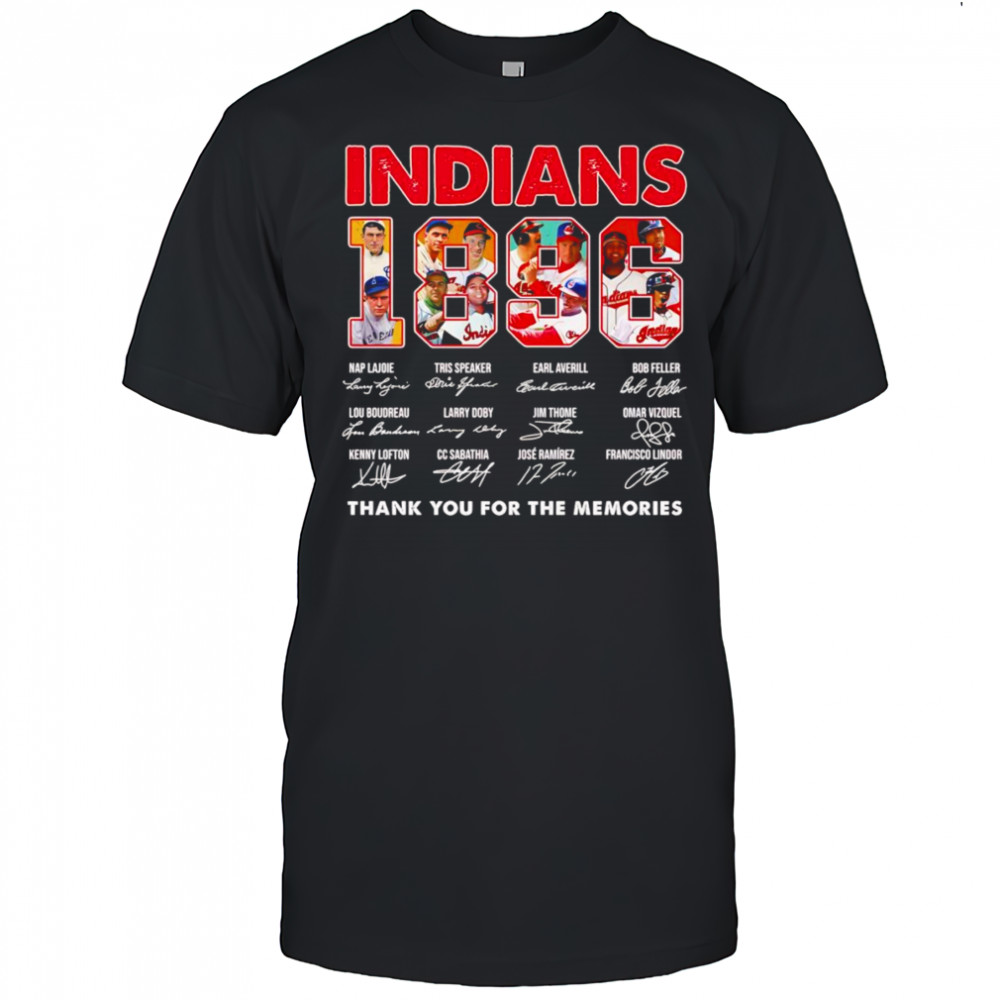Indians 1896 thank you for the memories shirt