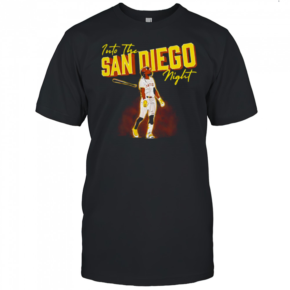 Into the San Diego Night Fernando Tatis Jr Padres baseball shirt