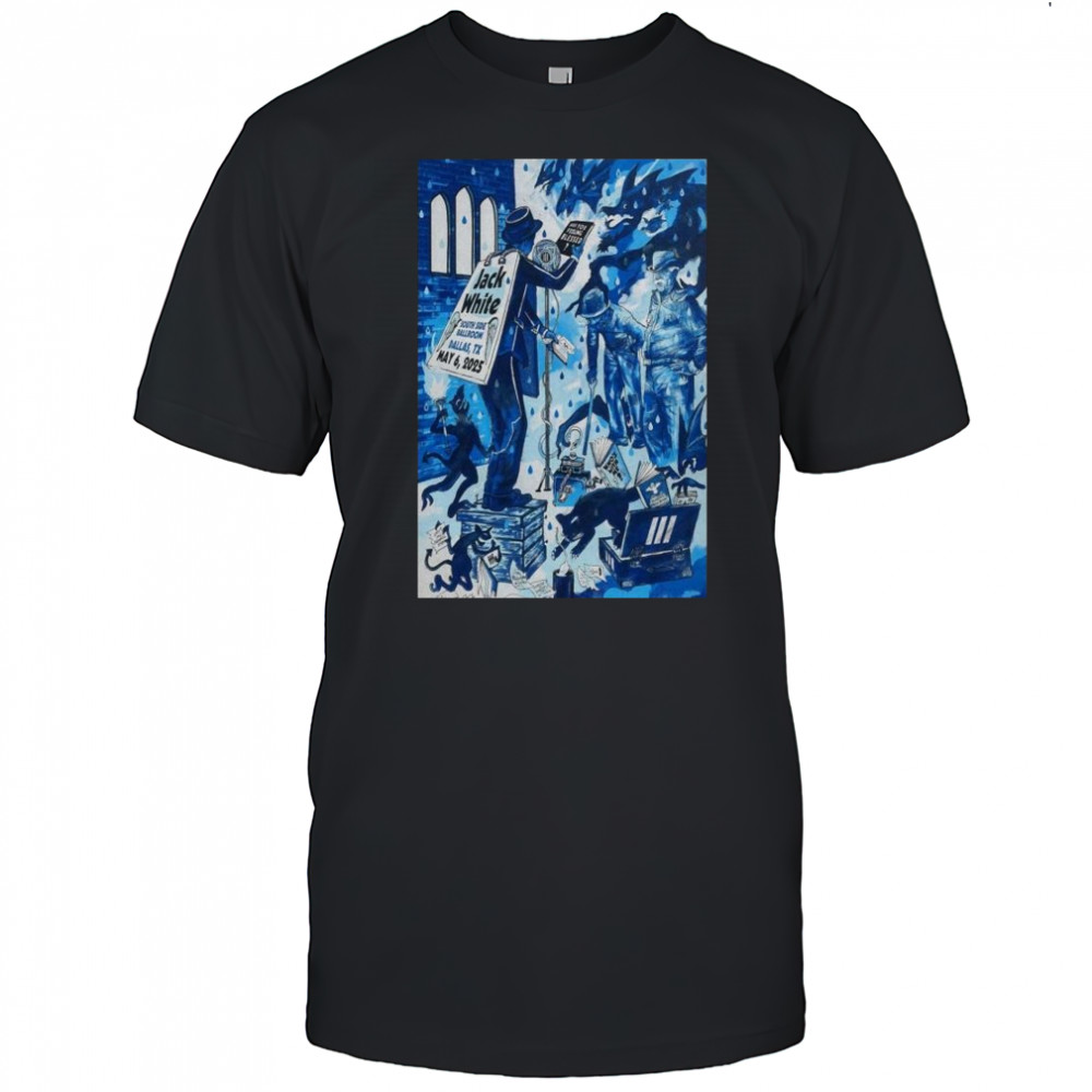 Jack White At South Side Ballroom In Dallas, TX On May 6 2025 Tour t-shirt