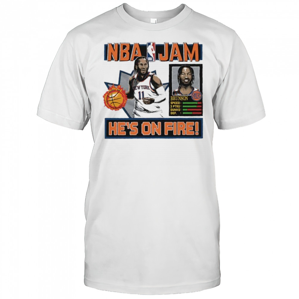 Jalen Brunson New York Knicks NBA Jam shirt