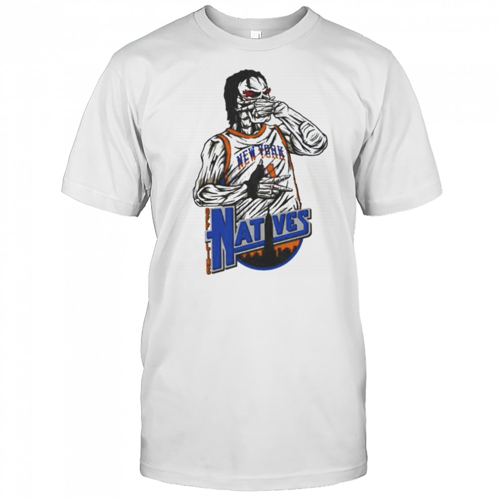 Jalen Brunson Three Point Celebration Natives New York Knicks T shirts
