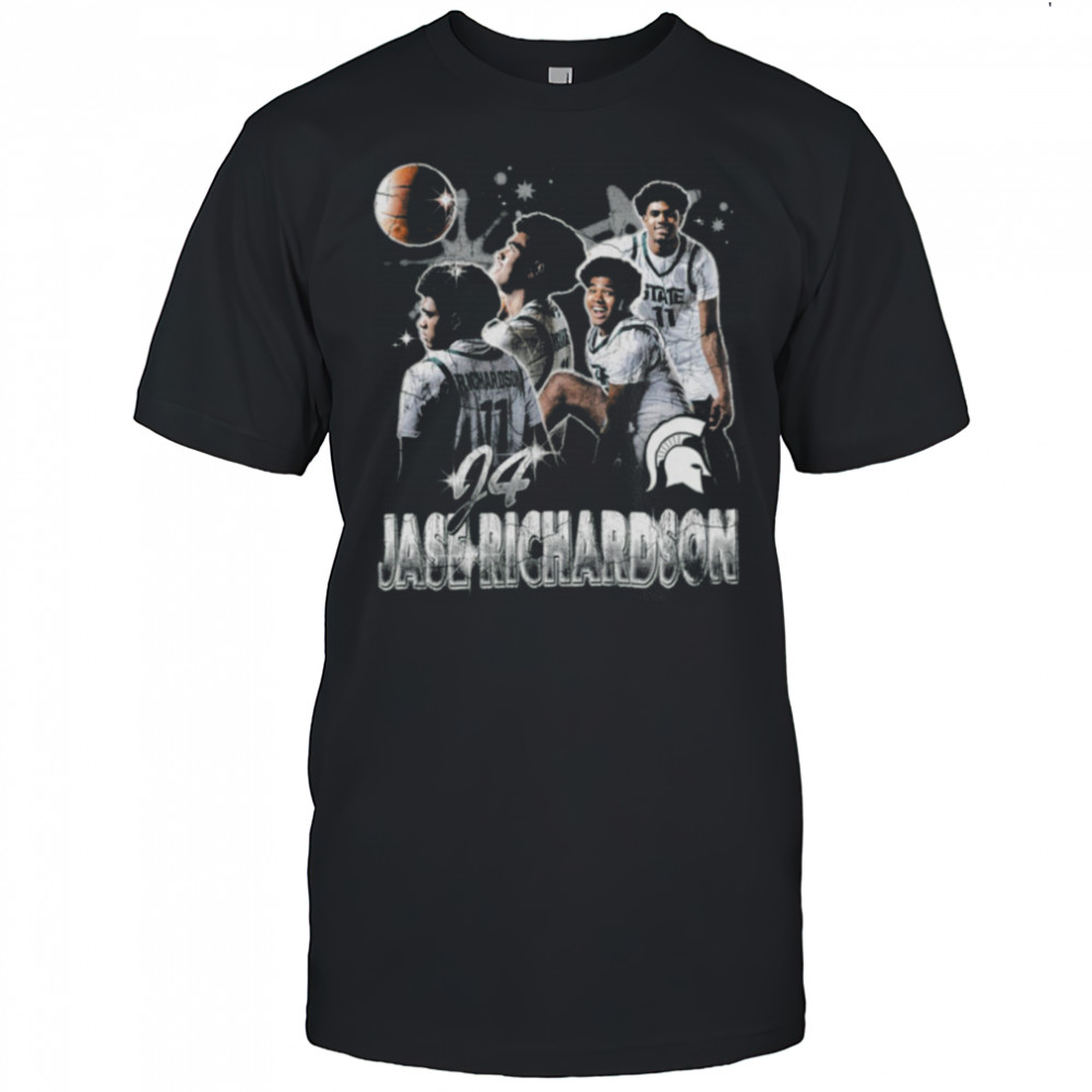 Jase Richardson #04 Michigan State Spartans Basketball T Shirt