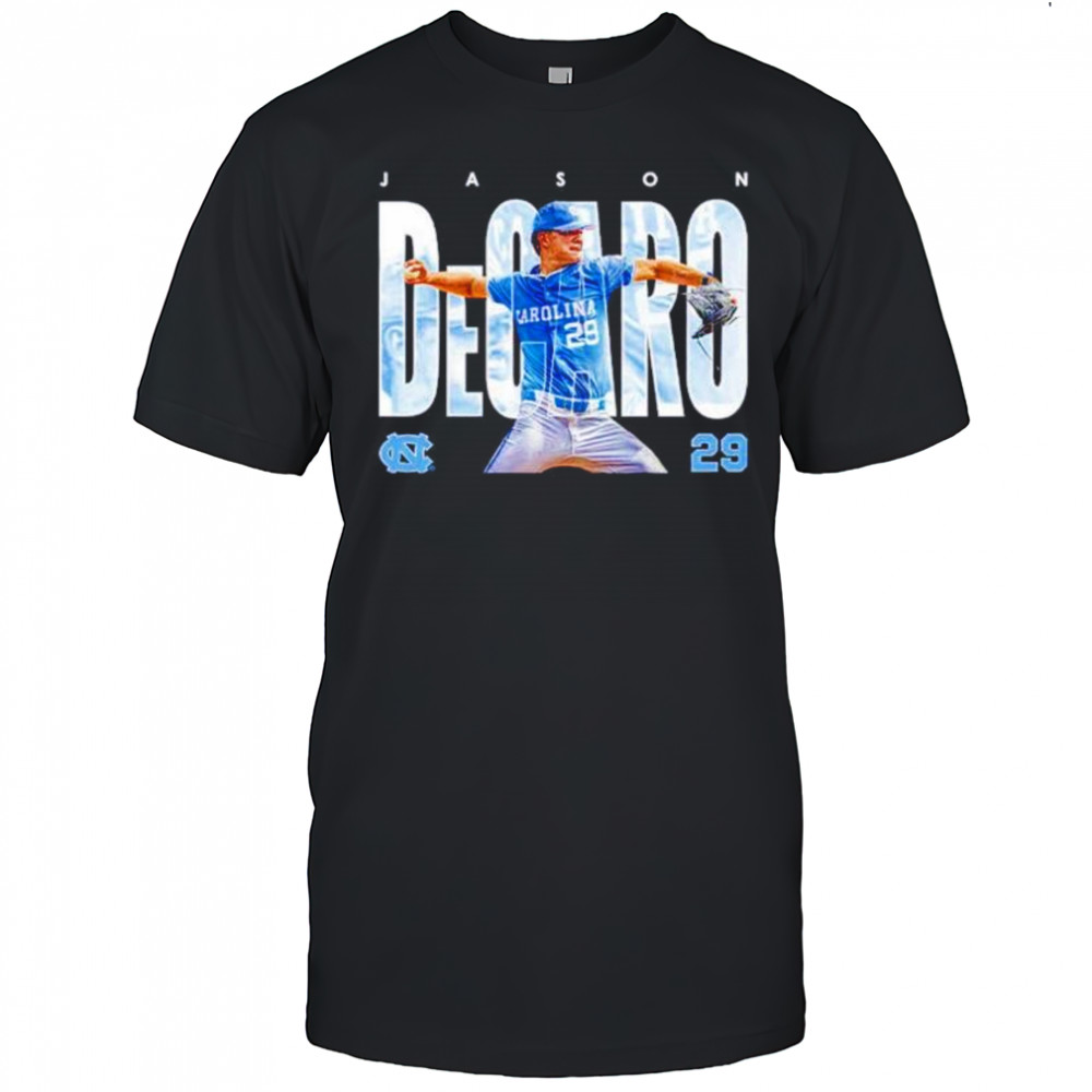 Jason DeCaro 29 North Carolina Tar Heels baseball shirt