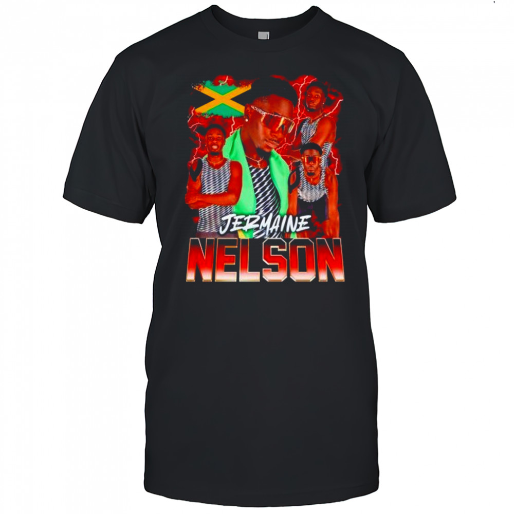 Jermaine Nelson player collage graphic shirt