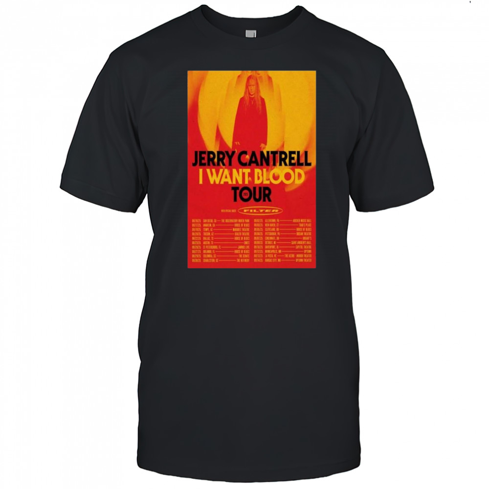 Jerry Cantrell I Want Blood Tour 2025 t-shirt