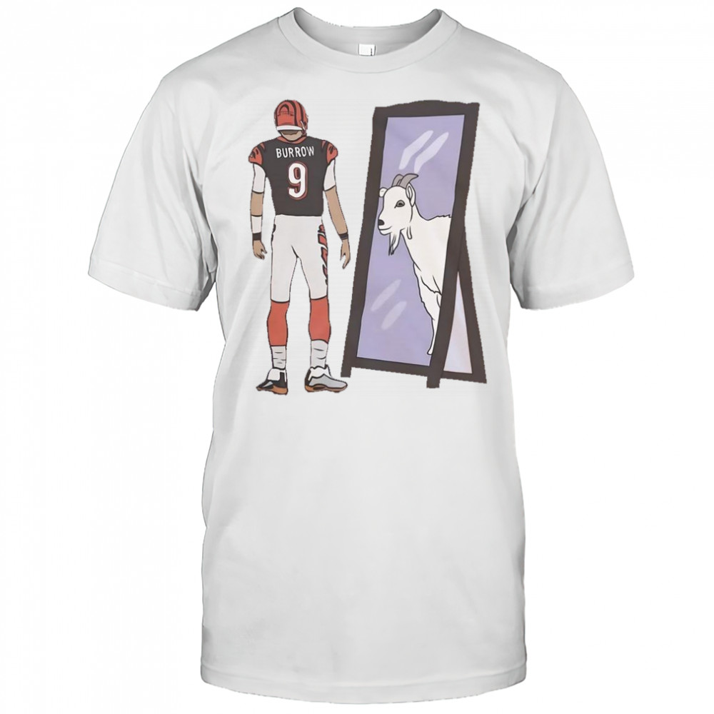 Joe Burrow Mirror Goat Cincinnati Football T-Shirt