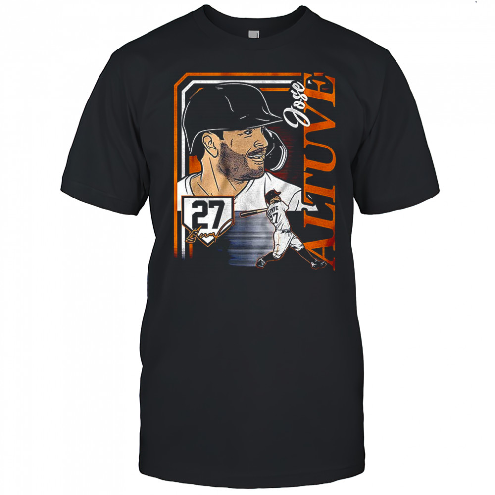 Jose Altuve Houston Astros MLB collage frame graphic shirt