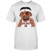 Josh Hart Knicks left bloodied after taking elbow to the face Celtics chibi shirt