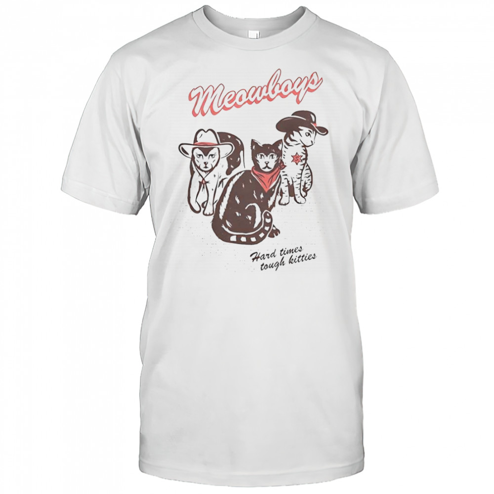 Joywave Meowboys Hard Times Tough Kitties T-Shirt