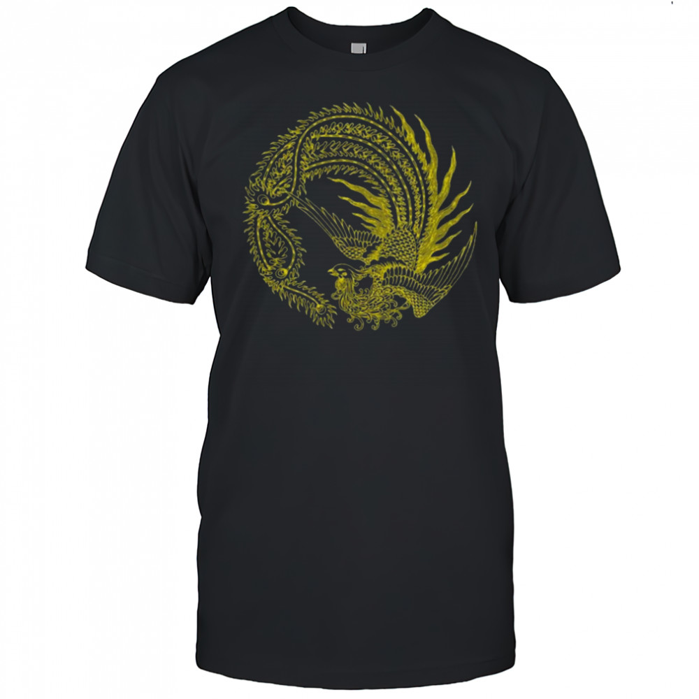 JTxPM 2 Peacock Long Sleeve Cotton Black Shirt