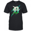 Jurassic World Rebirth Detroit Tigers logo shirt