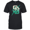 Jurassic World Rebirth San Diego Padres logo shirt