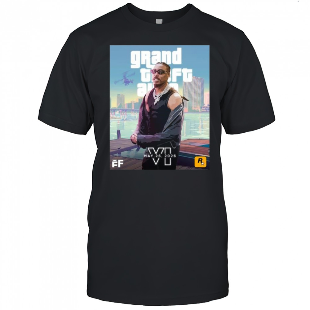 Justin Jefferson – NFL player on the GTA VI cover May 26 2026 t-shirt