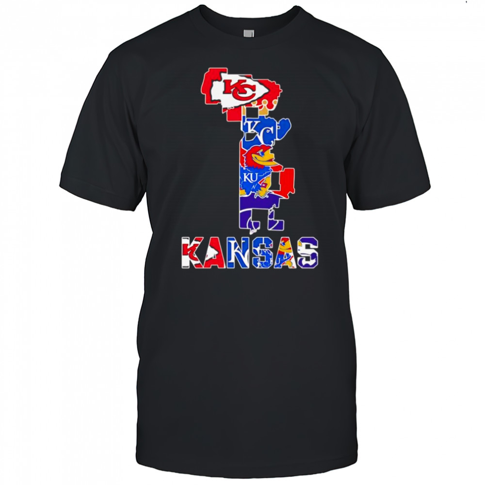 Kansas State sports map shirt