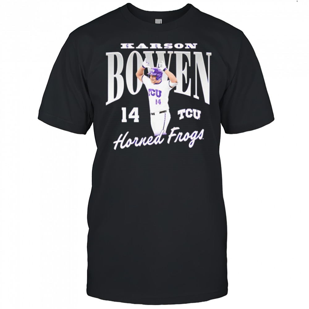Karson Bowen TCU Horned Frogs portrait shirt