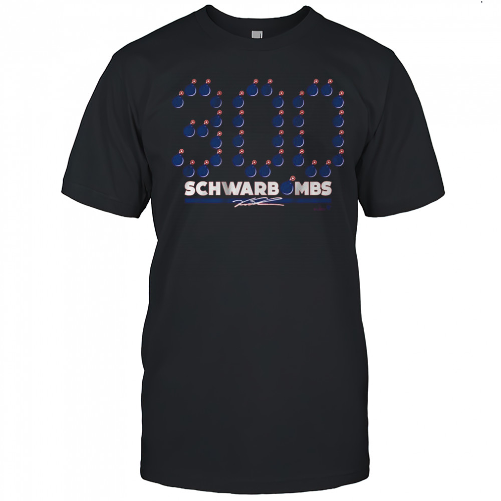 Kyle Schwarber 300 Schwarbombs Philadelphia Phillies MLB Signature t-shirt