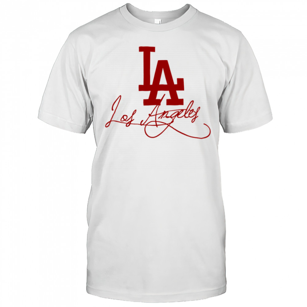 LA Los Angeles style letters shirt