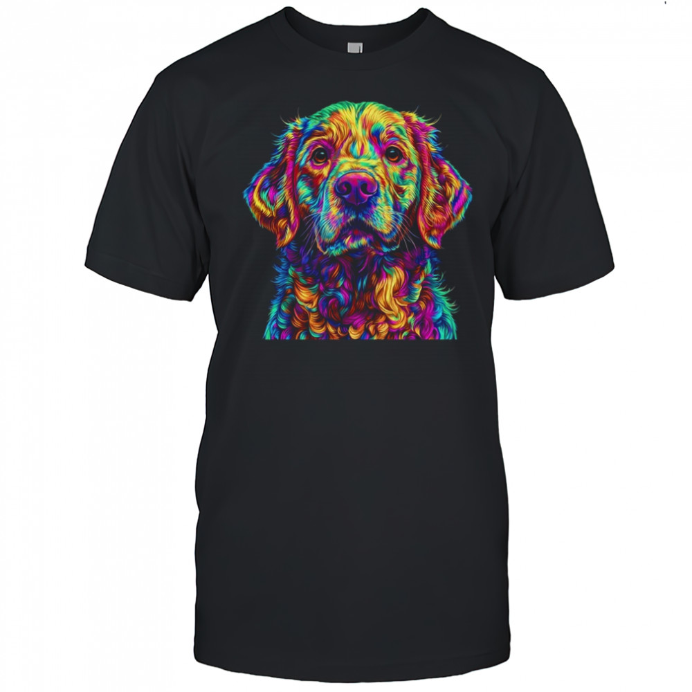 Labrador Retriever Dog Colorful Face Dog Lover Men Women shirt