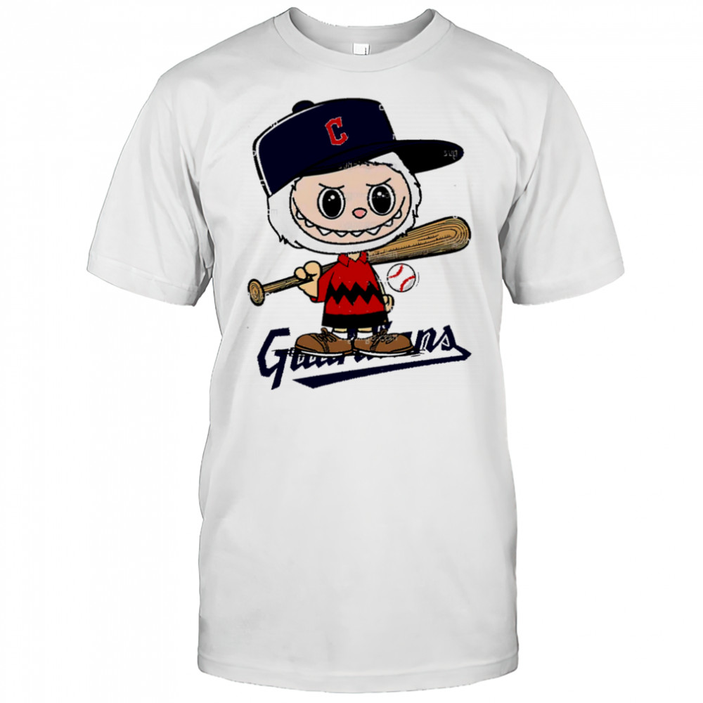 Labubu Charlie Brown Cleveland Guardians shirt