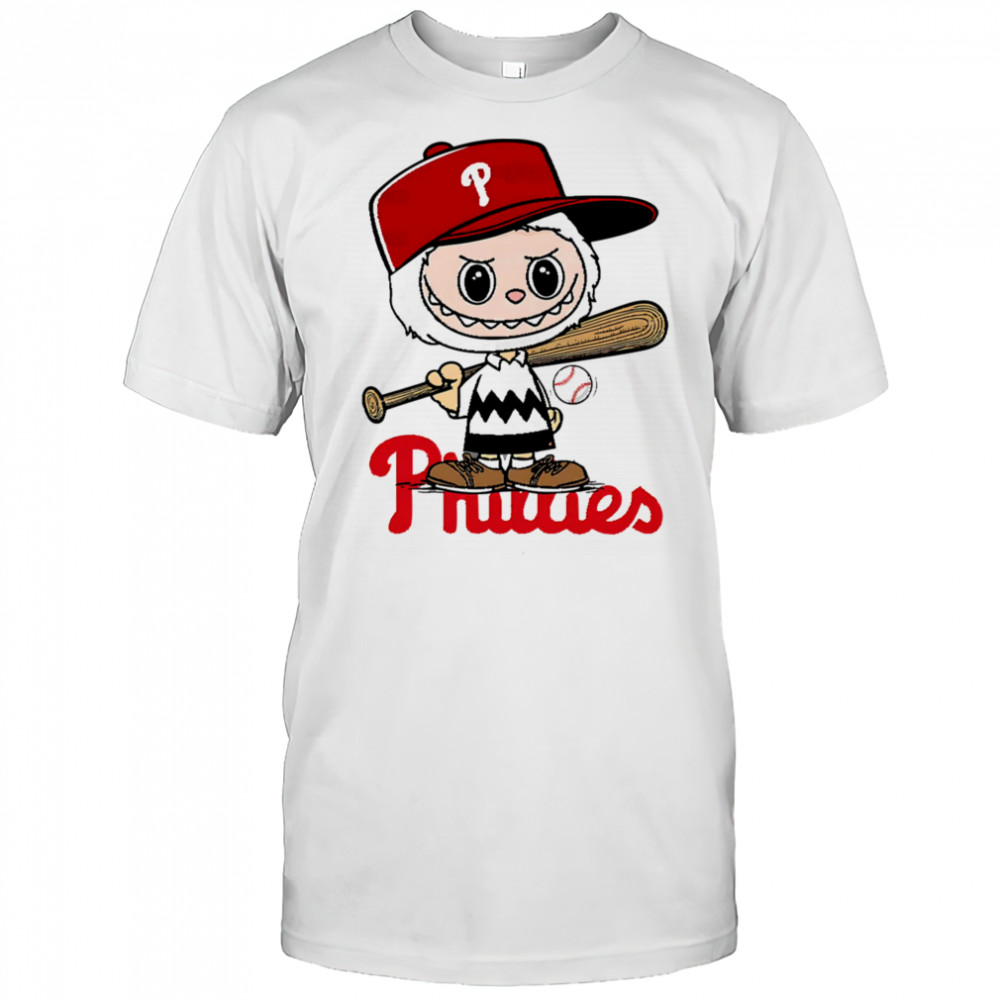 Labubu Charlie Brown Philadelphia Phillies shirt