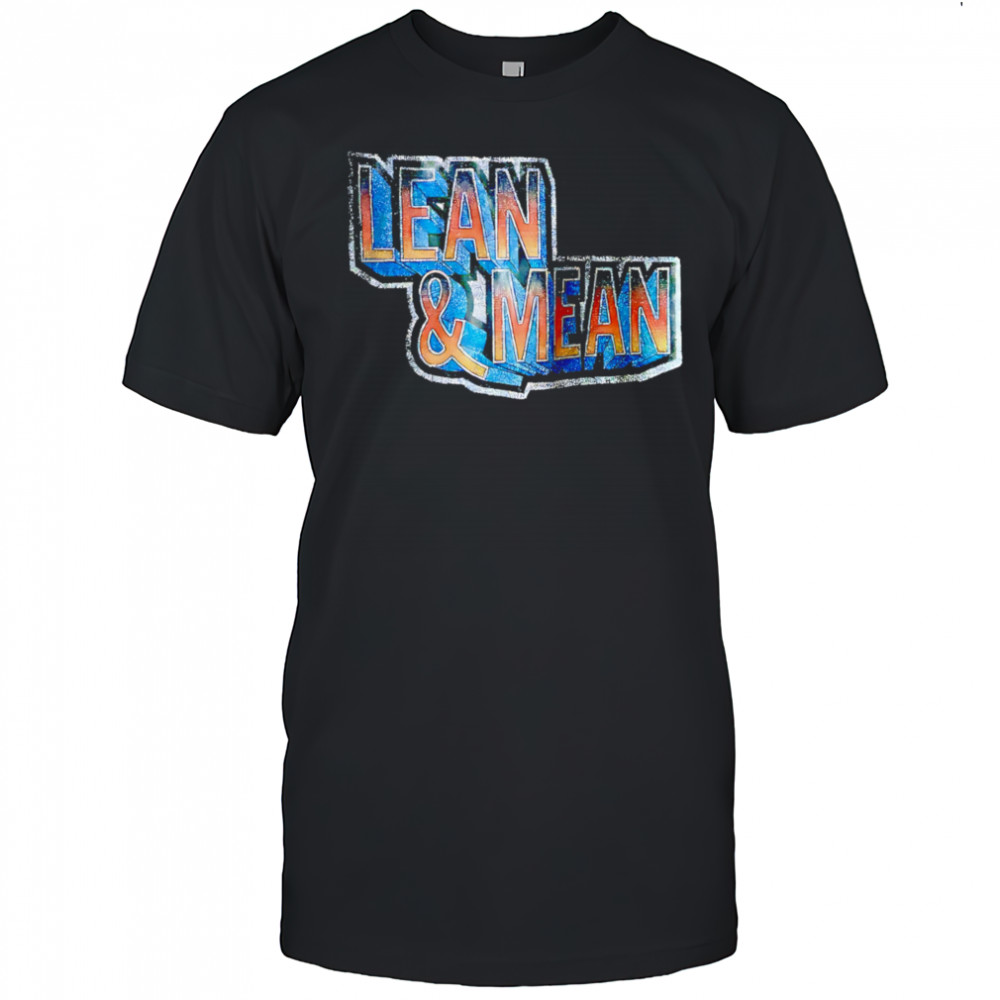 Lean and Mean design retro shirt