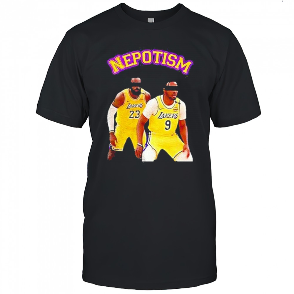 Lebron James And Bronny James Los Angeles Lakers Nba Basketball Nepotism Shirt