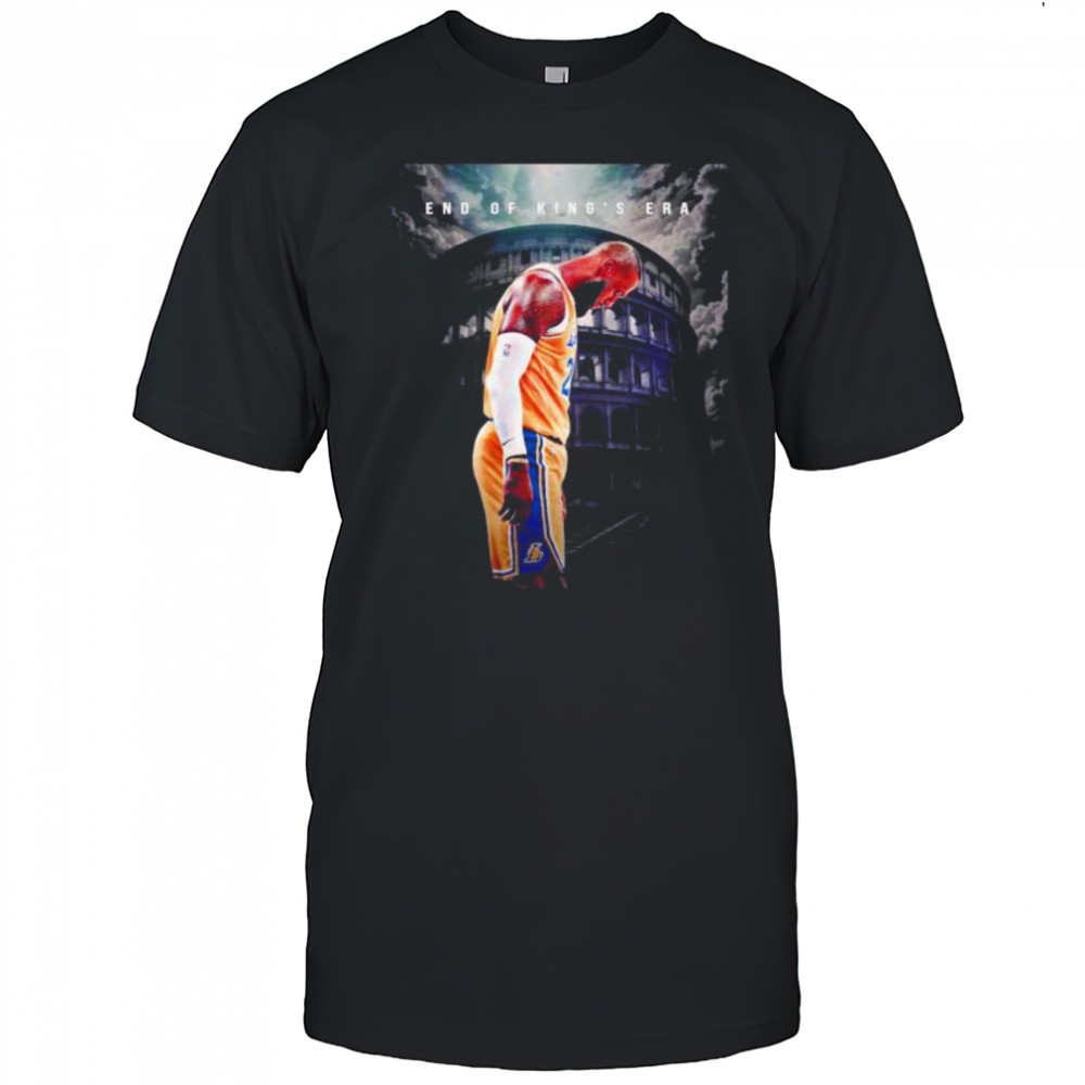 LeBron James Los Angeles Lakers end of King’s era shirt
