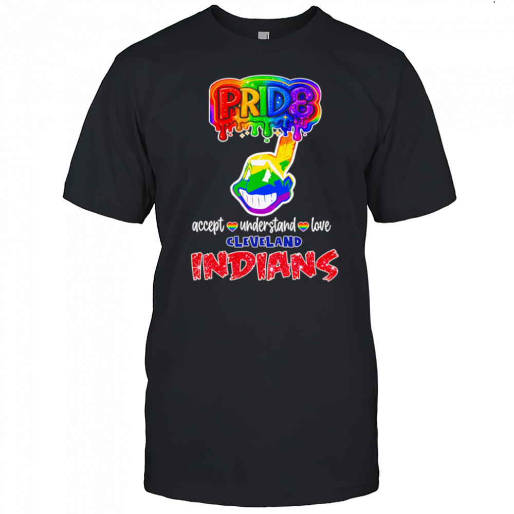 LGBT Pride accept understand love Cleveland Indians shirt