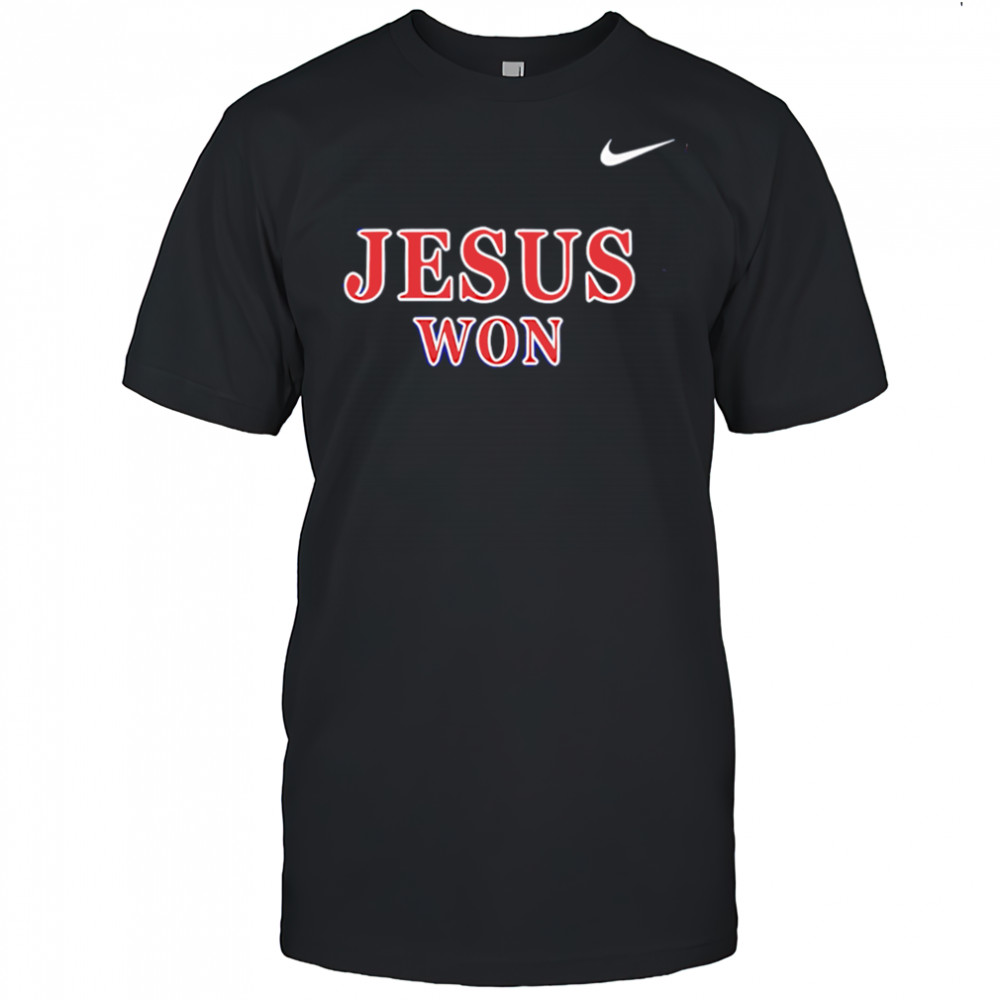 Liberty Flames Softball Praise Be To God JESUS WON shirt