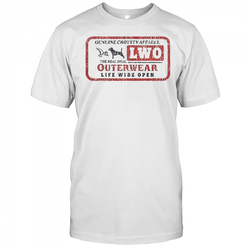 Life Wide Open Genuine CboysTV The Real Deal Outerwear T-Shirt