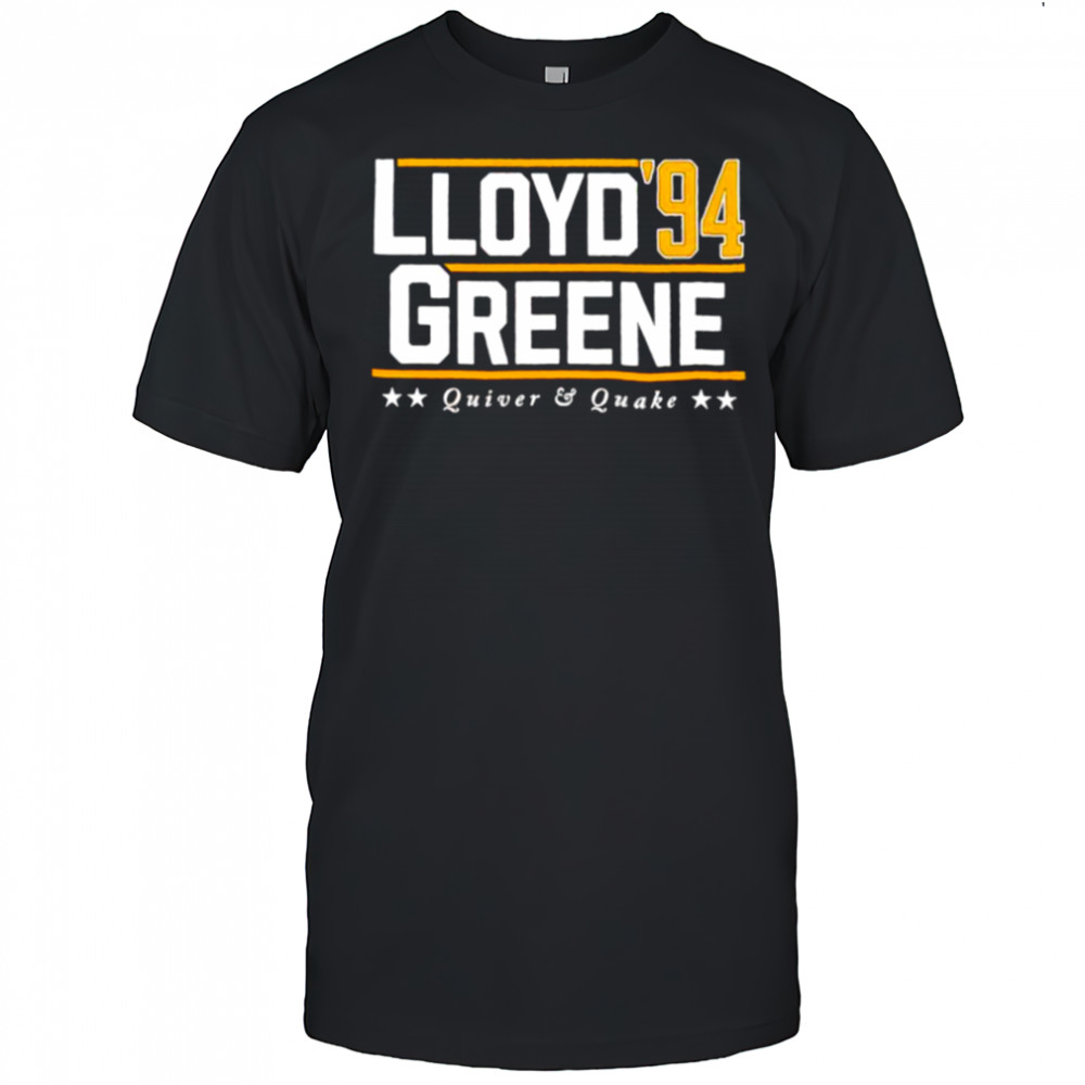 Lloyd Greene ’94 Quiver and Quake shirt