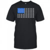 Logo Los Angeles Dodgers American Flag shirt