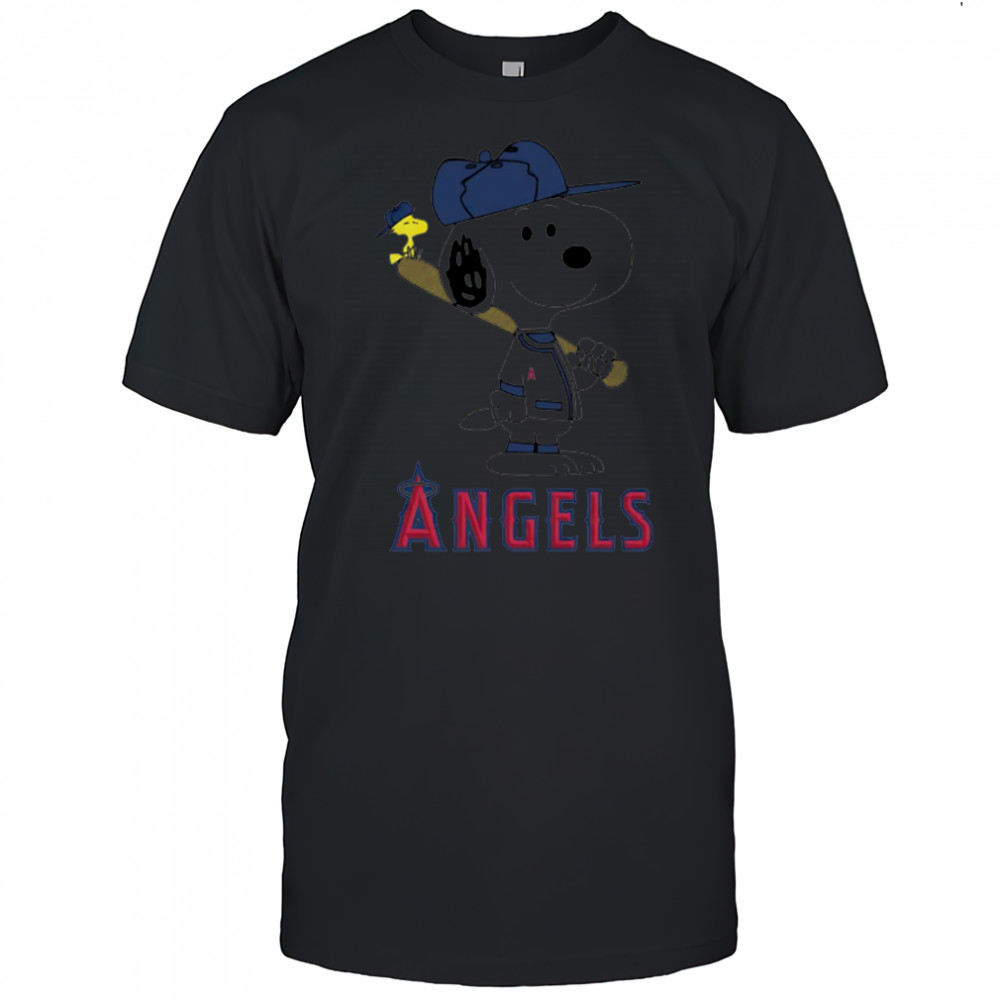 Los Angeles Angels Snoopy Baseball funny cartoon shirt