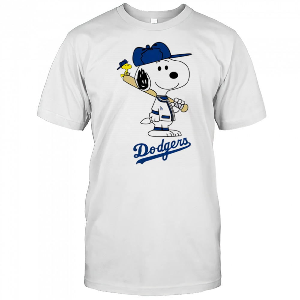 Los Angeles Dodgers Snoopy Baseball funny cartoon shirt