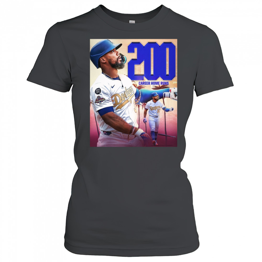 Los Angeles Dodgers Win Pittsburgh Pirates Teoscar Hernández 200 Career Home Runs Poster t-shirt Los Angeles Dodgers Win Pittsburgh Pirates Teoscar Hernández 200 Career Home Runs Poster t-shirt