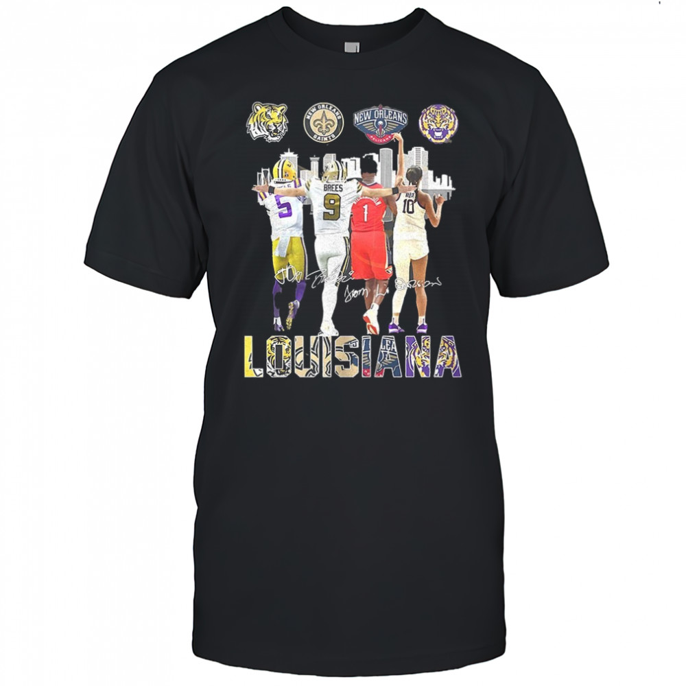 Louisiana team sport 2025 Skyline City signatures shirt