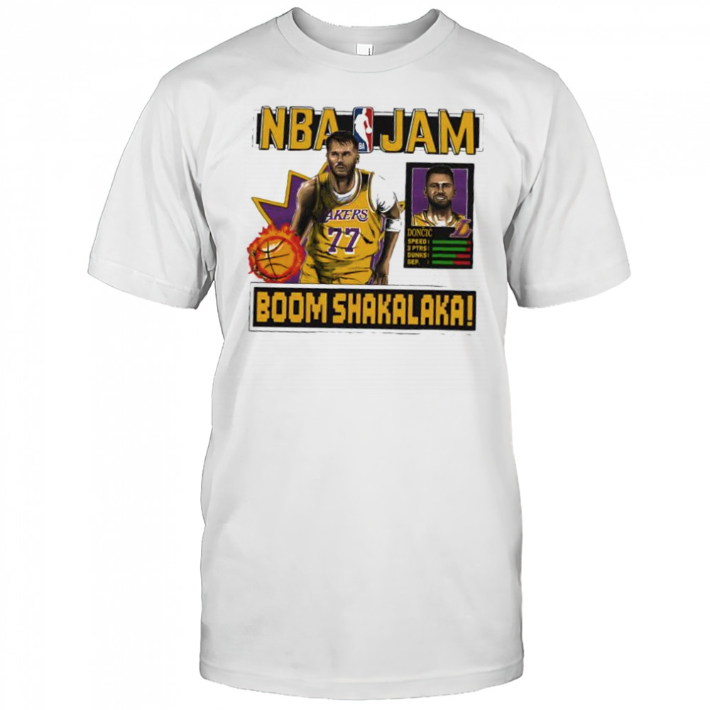 Luka Dončić Los Angeles Lakers NBA Jam shirt