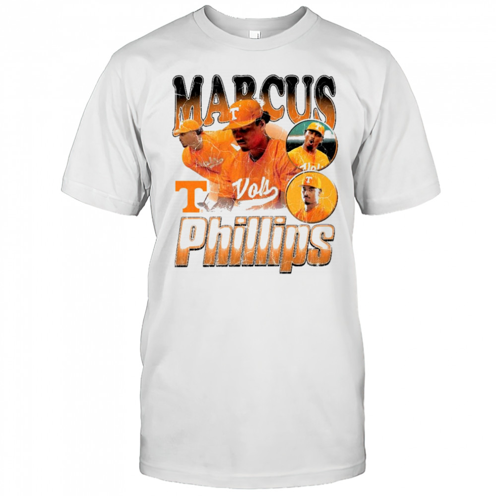 Marcus Phillips Tennessee Vols Baseball NCAA Division I 2025 90s Graphic t-shirt